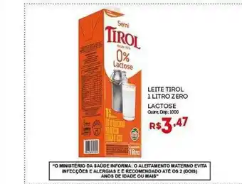 Leite Tirol Zero Lactose