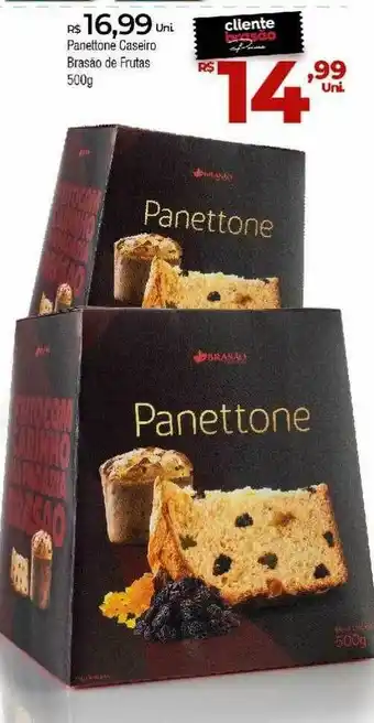Brasão Supermercados Panettone Caseiro Brasao De Frutas oferta