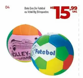 Bola Eva De Futebol Oui Valei Bg Brinquedos