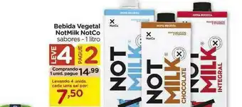 Carrefour Bebida Vegetal Notmilk Notco Leve 4 Pague 2 oferta