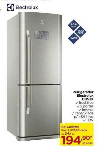 Carrefour Refrigerador Electrolux Db53x oferta