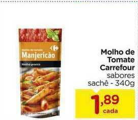 Carrefour Molho De Tomate Carrefour oferta