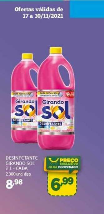 Cooper Desinfetante Girando Sol oferta