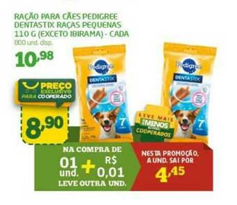 Cooper Ração Para Cães Pedigree Dentastix Raças Pequenas oferta