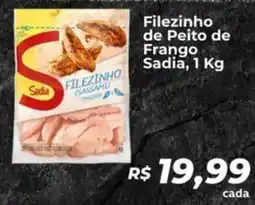 Supermercados Bretas Filezinho de Peito de Frango Sadia, oferta