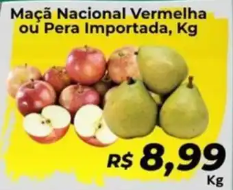 Supermercados Bretas Maçã Nacional Vermelha ou Pera Importada, oferta