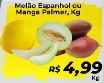 Supermercados Bretas Melão Espanhol ou Manga Palmer, oferta