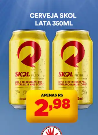 Supermercado Porecatu Cerveja skol lata oferta