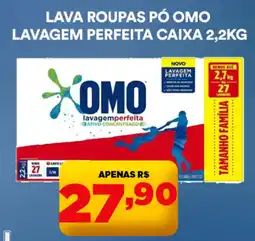 Supermercado Porecatu Lava roupas pó omo lavagem perfeita caixa oferta