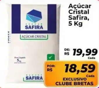 Supermercados Bretas Açúcar Cristal Safira, oferta