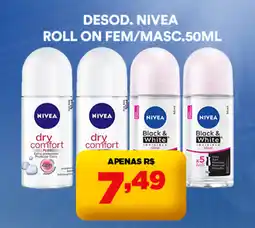 Supermercado Porecatu Desod. nivea roll on fem/masc. oferta