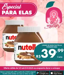 Negreiros Creme de avelã nutella ferrero oferta