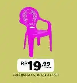 DB Supermercados Cadeira Rossets Kids Cores oferta