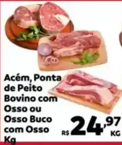 Max Atacadista Acém, Ponta de Peito Bovino com Osso ou Osso Buco com Osso oferta