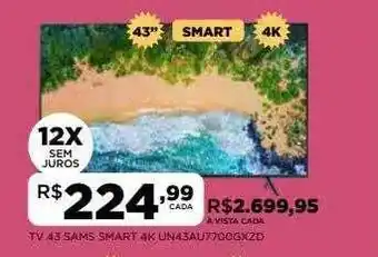 DB Supermercados Tv 43 Sams Smart 4k Un43au7700gxzd oferta