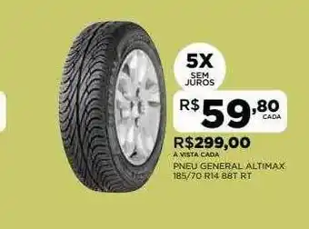 DB Supermercados Pneu General Altimax 185-70 R14 88t Rt oferta