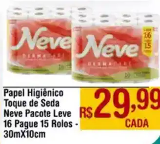 Max Atacadista Papel Higiênico Toque de Seda Neve Pacote oferta