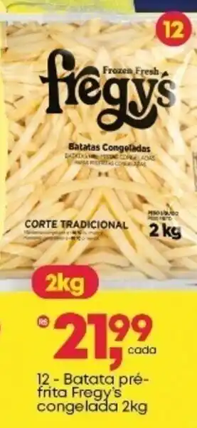 Frangolândia Batata pré- frita Fregy's congelada oferta