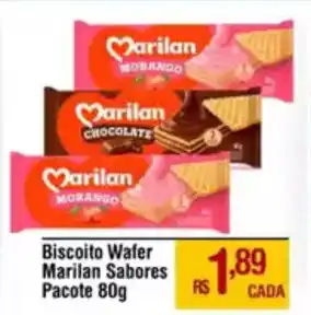 Max Atacadista Biscoito Wafer Marilan Sabores Pacote oferta