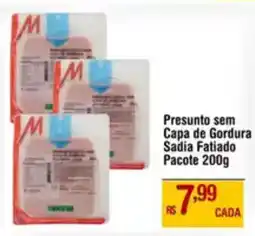 Max Atacadista Presunto sem Capa de Gordura Sadia Fatiado Pacote oferta