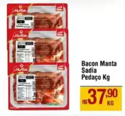 Max Atacadista Bacon Manta Sadia Pedaço oferta