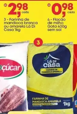 Frangolândia Farinha de mandioca branca ou amarela Lá Di Casa oferta