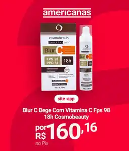 Lojas Americanas Blur C Bege Com Vitamina C Fps 98 18h Cosmobeauty oferta