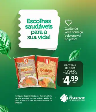 Rede Cearense de Supermercados Proteína de soja realeza tipos oferta