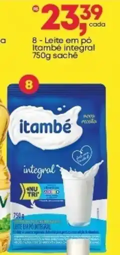 Frangolândia Leite em pó Itambé integral  sachê oferta