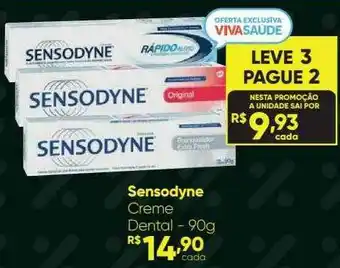 Drogaria São Paulo Sensodyne Creme Dental 90g oferta