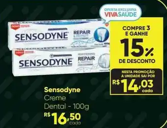 Drogaria São Paulo Sensodyne Creme Dental 100g oferta