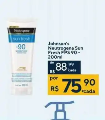 Drogaria Coop Johnson's Neutrogena Sun Fresh Fps 90 oferta
