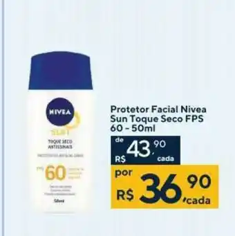 Drogaria Coop Protetor Facial Nivea Sun Toque Seco Fps 60 oferta