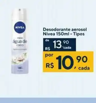 Drogaria Coop Desodorante Aerosol Nivea Tipos oferta