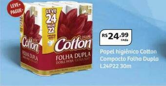 Drogarias Tamoio Papel Higiênico Cotton Compacto Folha Dupla L24p22 oferta