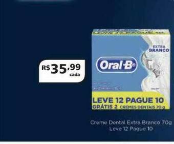 Drogarias Tamoio Creme Dental Extra Branco Leve 12 Pague 10 oferta