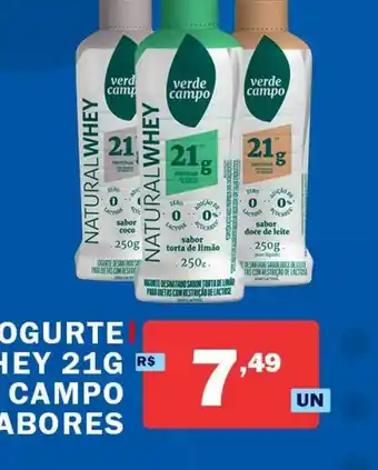 Extrabom Supermercados Iogurte Natural Whey 21g Verde Campo Sabores oferta