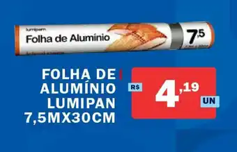 Extrabom Supermercados Folha De Aluminio Lumipan 7.5mx30cm oferta