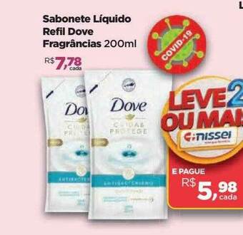 Farmácias Nissei Sabonete Liquido Refil Dove Fragrâncias oferta