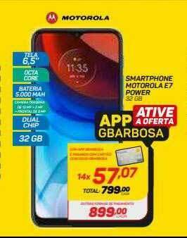 GBarbosa Smartphone Motorola E7 Power oferta
