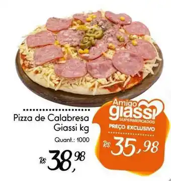 Giassi Supermercados Pizza De Calabresa Giassi oferta