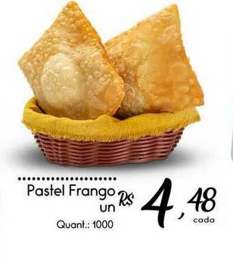 Giassi Supermercados Pastel Frango oferta