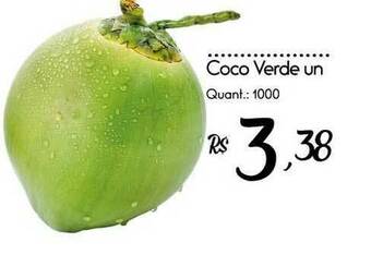 Giassi Supermercados Coco Verde Un oferta