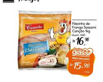 Giassi Supermercados Filezinho De Frango Sassami Canção oferta