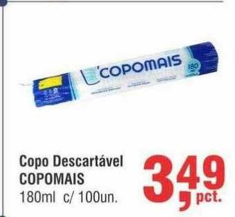 Higa Atacado Copo Descartável Copomais oferta