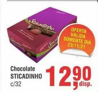 Higa Atacado Chocolate Sticadinho oferta