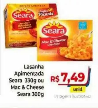 Hiper Moreira Lasanha Apimentada Seara Ou Mac & Cheese Seara oferta