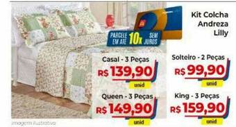 Kit Colcha Andreza Lilly