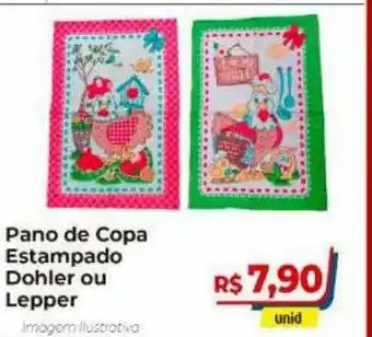 Hiper Moreira Pano De Copaé Estampado Dohler Ou Lepper oferta