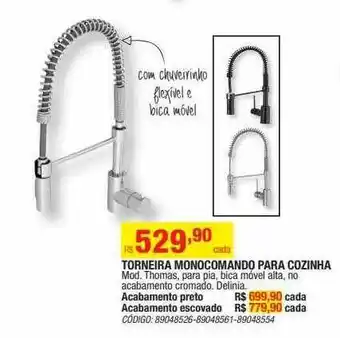 Tornera Monocomando Para Cozinha